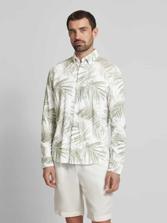 Zdjęcie produktu Koszula casualowa o kroju relaxed fit z mieszanki wiskozy i lnu Tom Tailor Biały