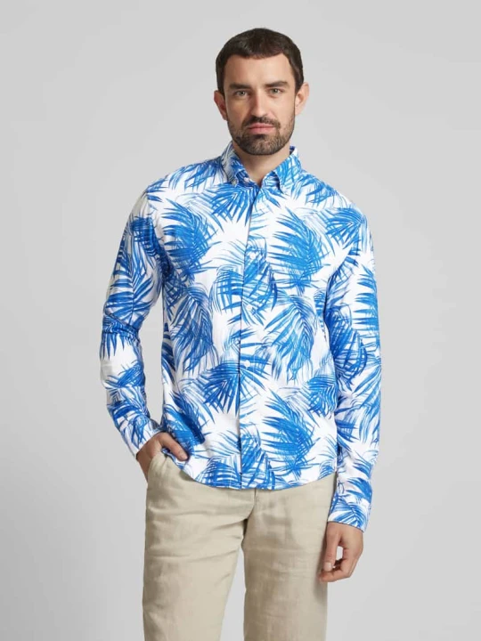 Zdjęcie produktu Koszula casualowa o kroju relaxed fit z mieszanki wiskozy i lnu Tom Tailor Jasnoniebieski