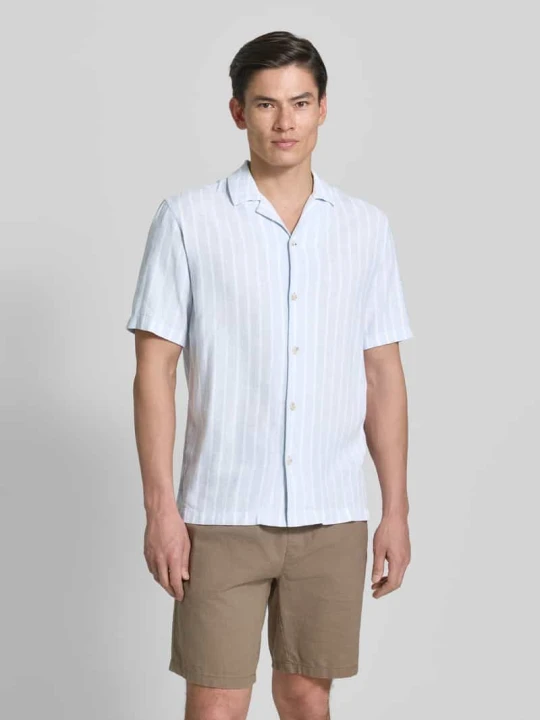 Zdjęcie produktu Koszula casualowa o kroju relaxed fit z mieszanki wiskozy i lnu Tom Tailor Jasnoniebieski