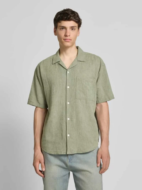 Zdjęcie produktu Koszula casualowa o kroju relaxed fit z rękawem o dł. 1/2 model ‘CAIDEN’ Only & Sons Jasnozielony