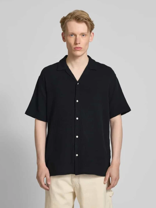 Zdjęcie produktu Koszula casualowa o kroju relaxed fit z wykładanym kołnierzem Jack&Jones Czarny