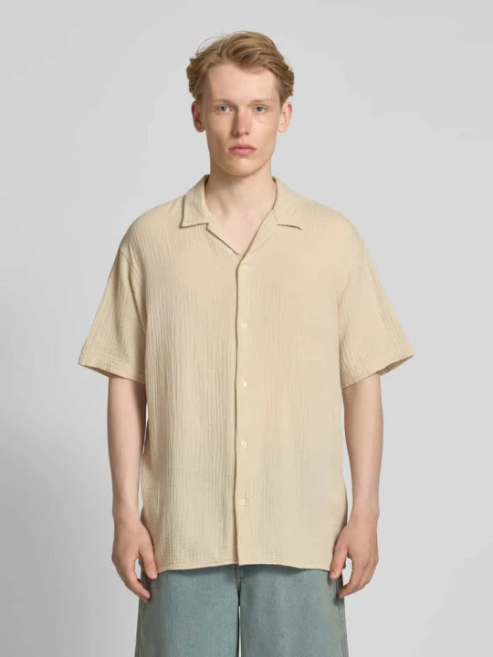 Zdjęcie produktu Koszula casualowa o kroju relaxed fit z wykładanym kołnierzem Jack&Jones Piaskowy