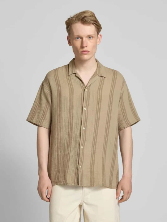 Zdjęcie produktu Koszula casualowa o kroju relaxed fit z wykładanym kołnierzem Jack&Jones Beżowy