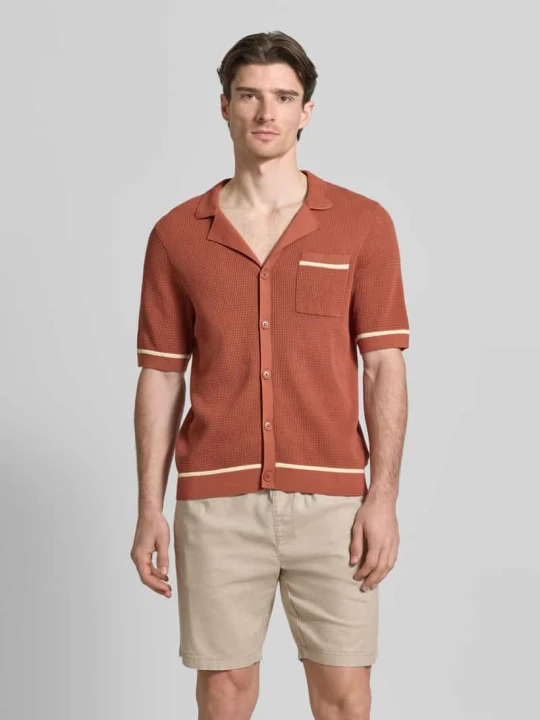 Zdjęcie produktu koszula casualowa o kroju slim fit w imitacji dzianiny model 'FLAVIRO' Drykorn
