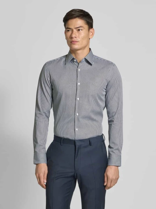 Zdjęcie produktu Koszula casualowa o kroju slim fit z czystej bawełny Boss Granatowy