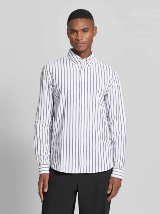 Zdjęcie produktu Koszula casualowa o kroju slim fit z czystej bawełny MCNEAL Średnioszary