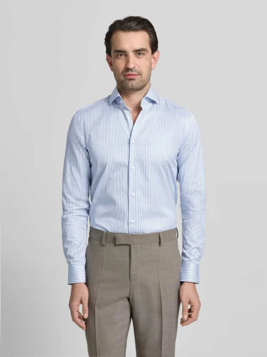 Zdjęcie produktu Koszula casualowa z czystej bawełny, krój slim fit, model 'HANK' Boss Ciemnozielony