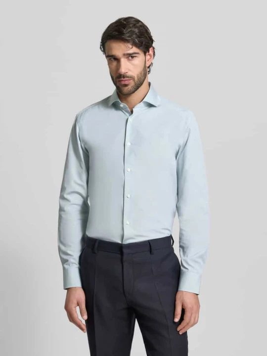 Zdjęcie produktu Koszula casualowa z czystej bawełny, krój slim fit, model 'HANK' Boss Miętowy