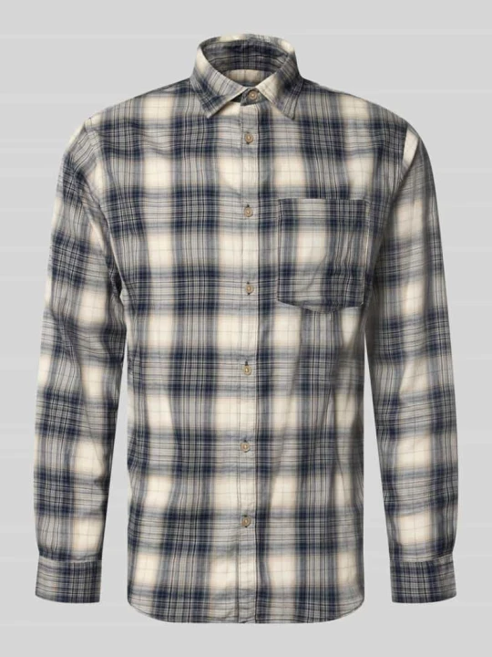 Zdjęcie produktu koszula casualowa o kroju slim fit z czystej bawełny model 'James' Jack&Jones Złamany biały