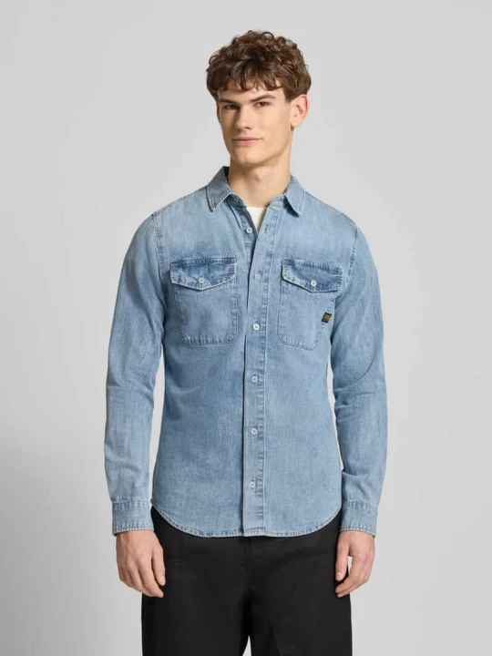 Zdjęcie produktu Koszula casualowa o kroju slim fit z czystej bawełny Model 'Marine' G-Star Raw Jeansowy niebieski