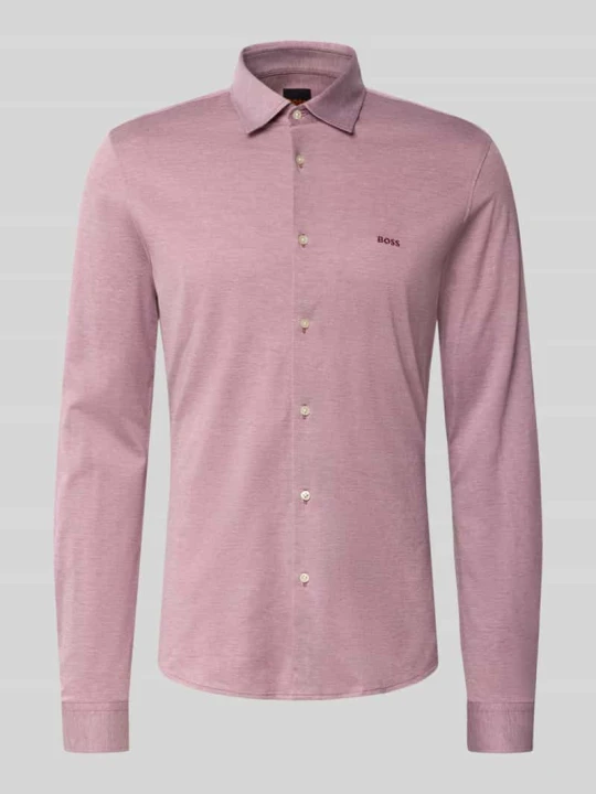 Zdjęcie produktu koszula casualowa o kroju slim fit z czystej bawełny model 'Mysoft_2' Boss Bordowy