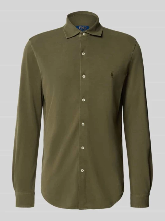 Zdjęcie produktu Koszula casualowa o kroju slim fit z czystej bawełny Polo Ralph Lauren Oliwkowy