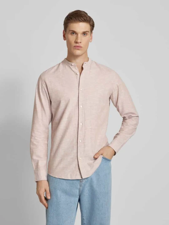 Zdjęcie produktu Koszula casualowa o kroju slim fit z dodatkiem lnu model ‘JJEBREEZE’ Jack&Jones Złamany biały