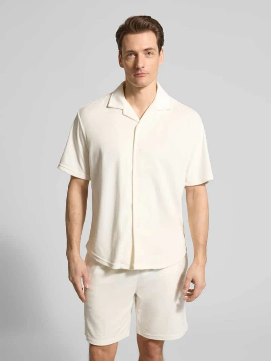 Zdjęcie produktu Koszula casual z frotté, krój slim fit MCNEAL Złamany biały