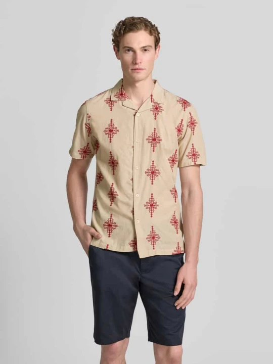 Zdjęcie produktu Koszula casualowa o kroju slim fit z haftami model 'LEOPOLD' Casual Friday