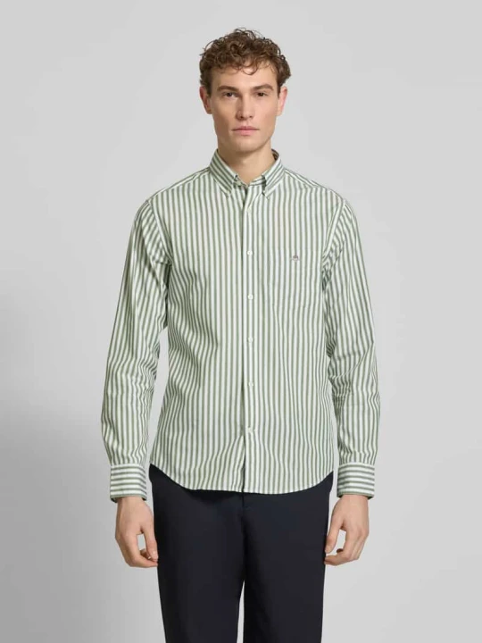 Zdjęcie produktu Koszula casual o kroju slim fit z kieszenią na piersi Gant Jasnozielony