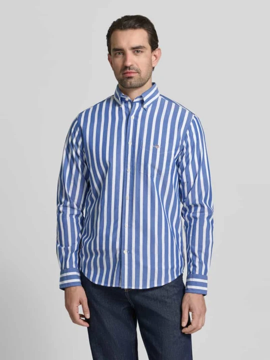 Zdjęcie produktu Koszula casual o kroju slim fit z kieszenią na piersi Gant Niebieski