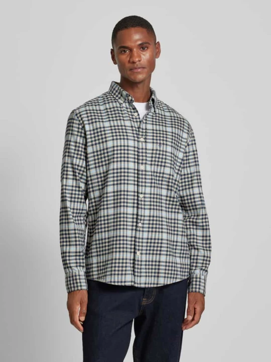 Zdjęcie produktu Koszula casualowa o kroju slim fit z kołnierzykiem typu button down OLYMP Level 5 Beżowy