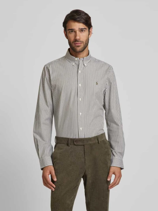 Zdjęcie produktu Koszula casualowa o kroju slim fit z kołnierzykiem typu button down Polo Ralph Lauren Oliwkowy