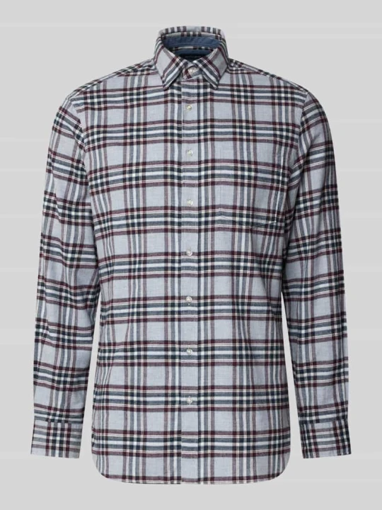Zdjęcie produktu Koszula casualowa o kroju slim fit z kołnierzykiem typu kent Christian Berg Jasnoszary melanż