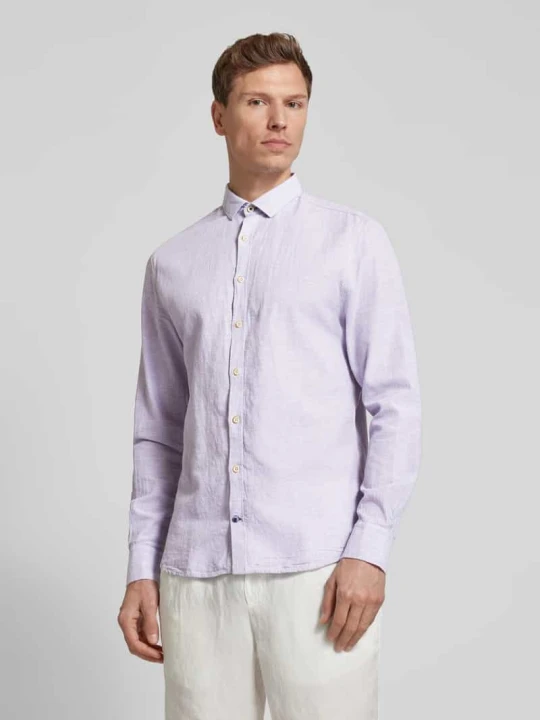 Zdjęcie produktu Koszula casualowa o kroju slim fit z kołnierzykiem typu kent Colours & Sons Kamienny