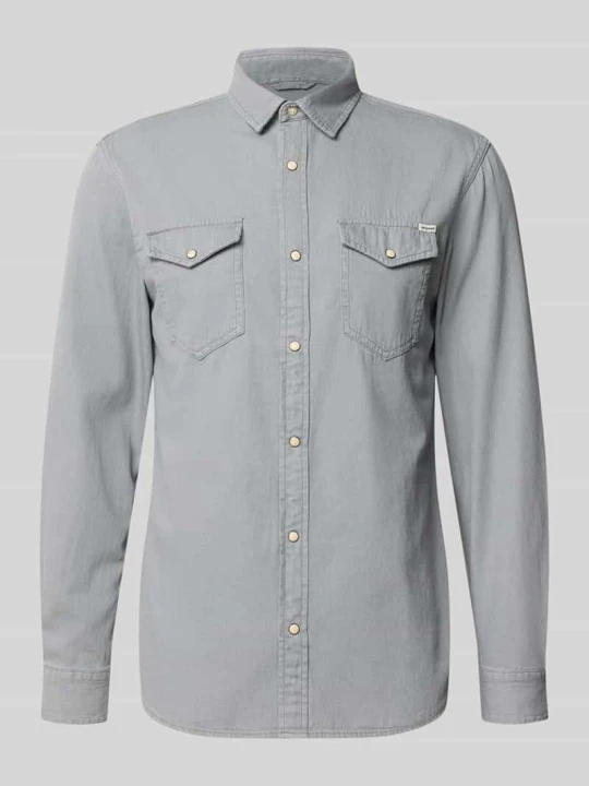 Zdjęcie produktu Koszula casualowa o kroju slim fit z kołnierzykiem typu kent model ‘ESHERIDAN’ Jack&Jones Jasnoszary
