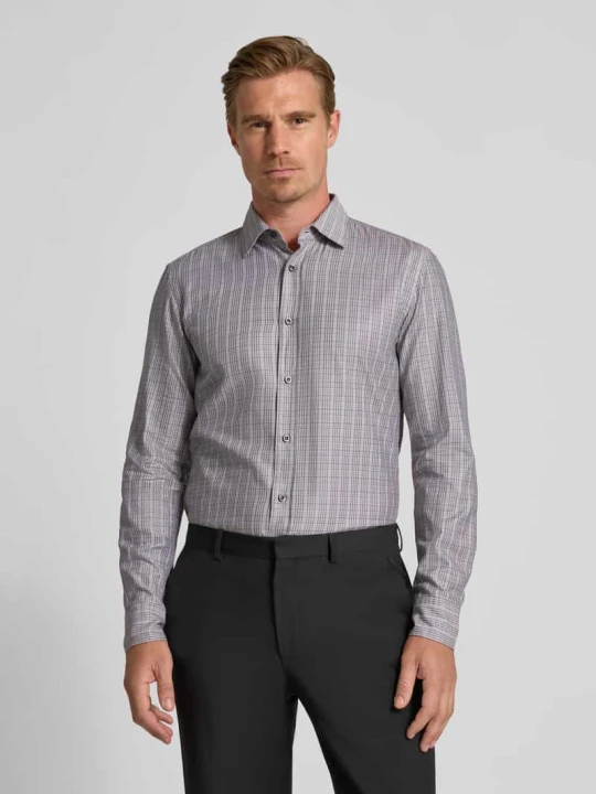 Zdjęcie produktu Koszula casualowa o kroju slim fit z kołnierzykiem typu kent model ‘HANK’ Boss Beżowy