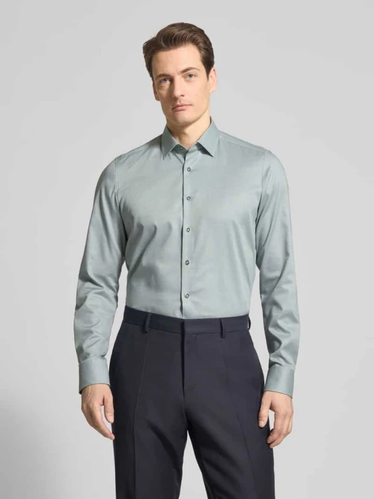 Zdjęcie produktu Koszula casual krój slim fit z kołnierzykiem kent OLYMP Level 5 Zielony