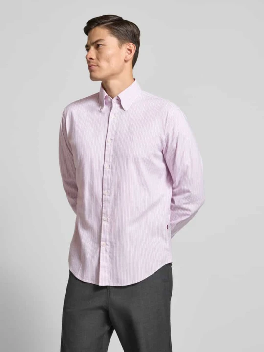 Zdjęcie produktu Koszula casualowa o kroju slim fit z mieszanki bawełny model ‘RICOPLUS_M’ Boss Różowy