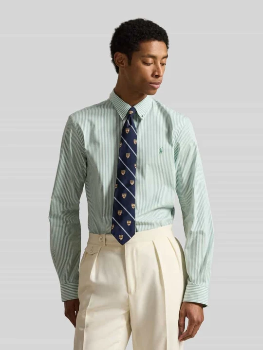 Zdjęcie produktu Koszula casualowa o kroju slim fit z mieszanki bawełny Polo Ralph Lauren Miętowy