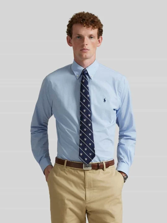Zdjęcie produktu Koszula casualowa o kroju slim fit z mieszanki bawełny Polo Ralph Lauren Niebieski