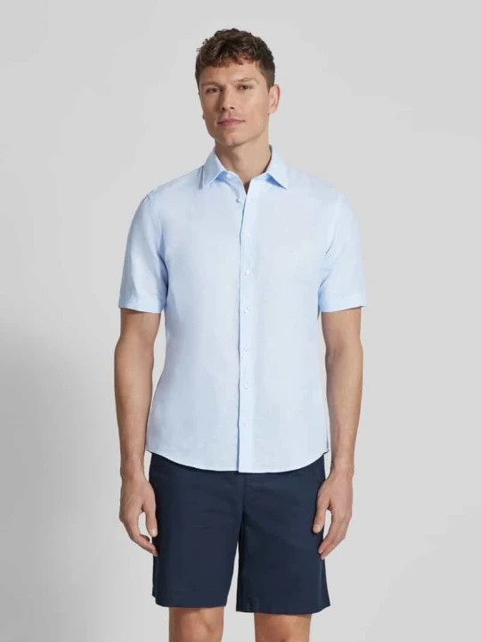 Zdjęcie produktu Koszula casualowa o kroju slim fit z mieszanki lnu Jake*s Jasnoniebieski