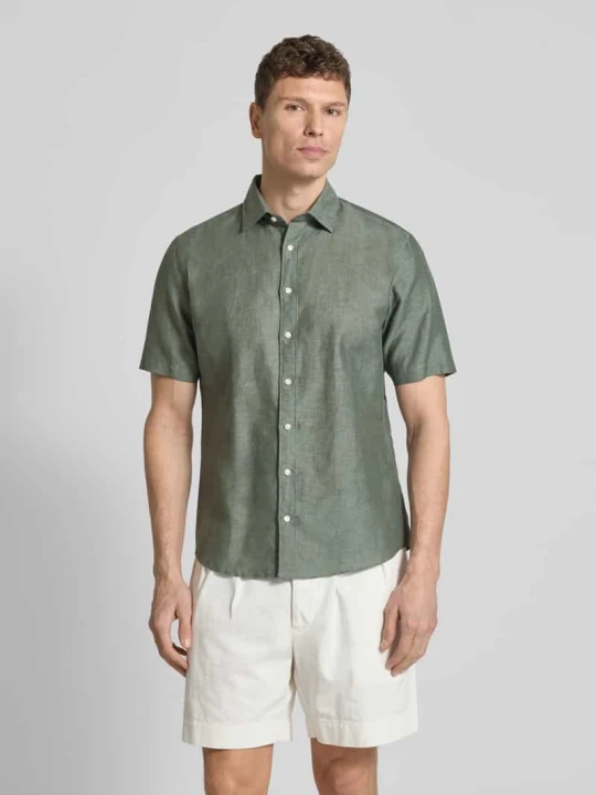 Zdjęcie produktu Koszula casualowa o kroju slim fit z mieszanki lnu Jake*s Trzcinowy