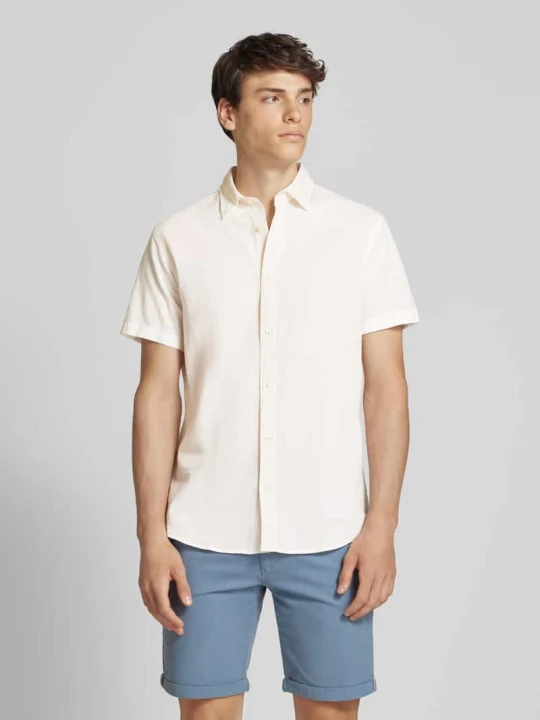 Zdjęcie produktu Koszula casualowa o kroju slim fit z rękawem o dł. 1/2 model ‘BREEZE’ Jack&Jones Biały
