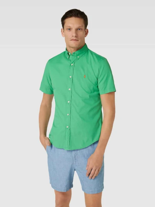 Zdjęcie produktu Koszula casualowa o kroju slim fit z rękawem o dł. 1 / 2 Polo Ralph Lauren Zielony