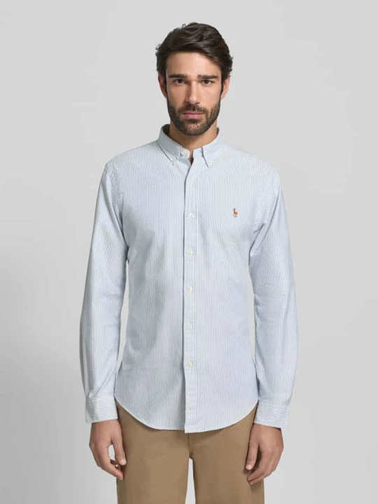 Zdjęcie produktu Koszula casualowa o kroju slim fit z tkaniny Oxford Polo Ralph Lauren Jasnoniebieski