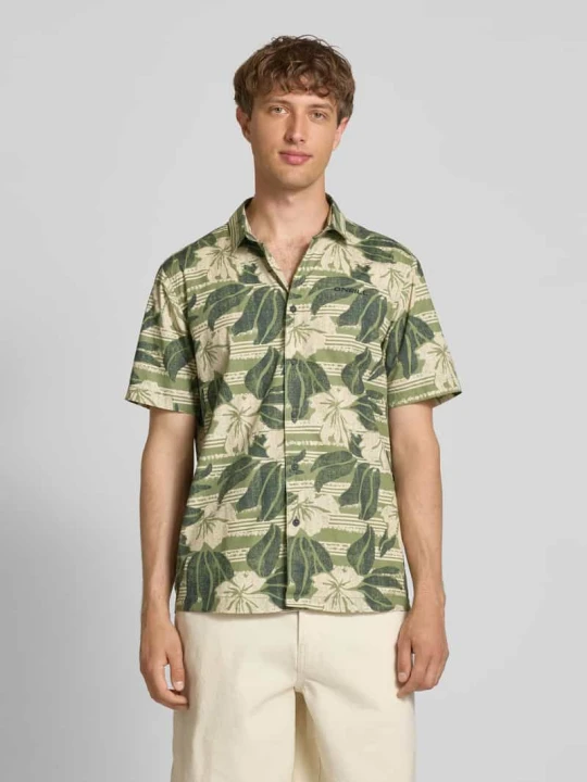 Zdjęcie produktu Koszula casualowa o kroju slim fit z wyhaftowanym logo O'Neill Oliwkowy