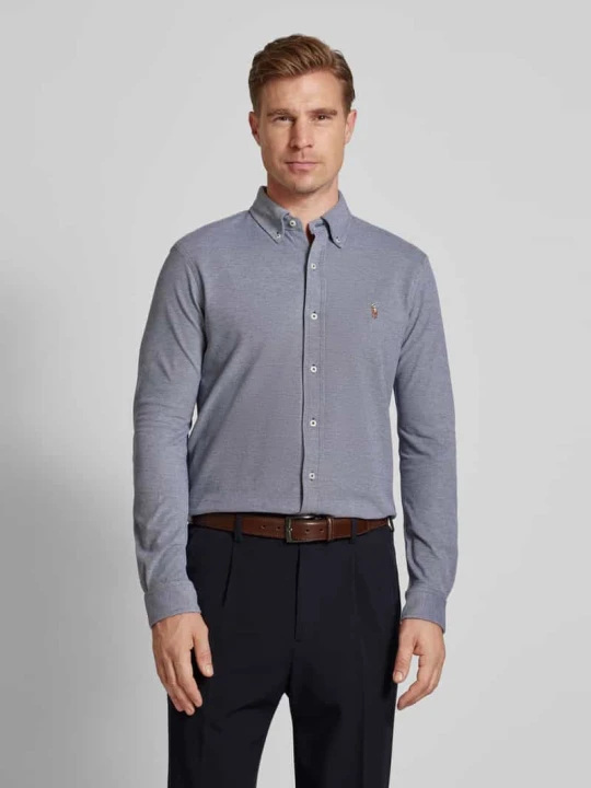 Zdjęcie produktu Koszula casualowa o kroju regular fit z wyhaftowanym logo Polo Ralph Lauren Granatowy