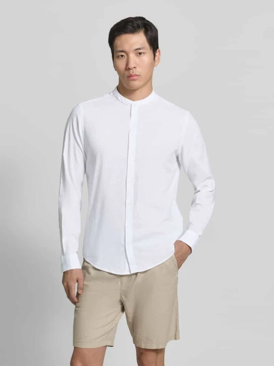 Zdjęcie produktu koszula casualowa o kroju slim fit ze stójką model 'Anton' Casual Friday Biały