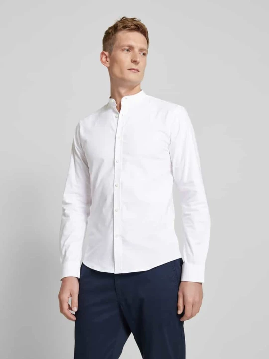 Zdjęcie produktu Koszula casualowa o kroju slim fit ze stójką model ‘Oxford’ lindbergh Biały