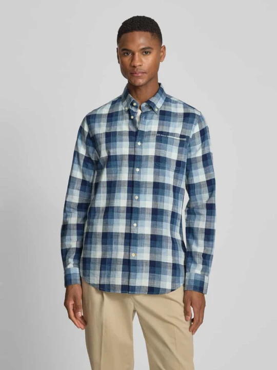 Zdjęcie produktu Koszula casualowa o kroju tailored z czystej bawełny Barbour Granatowy