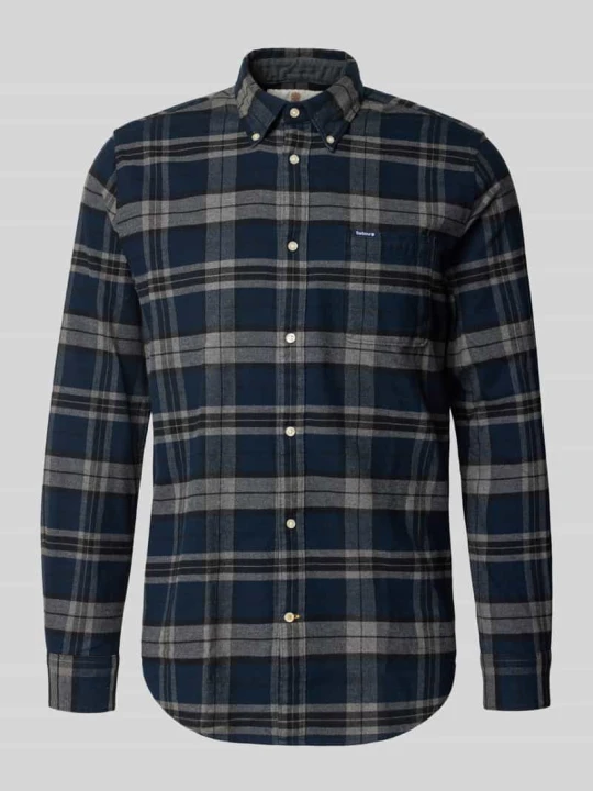 Zdjęcie produktu Koszula casualowa o kroju tailored z czystej bawełny Barbour Jasnoszary