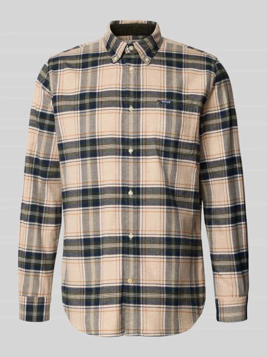 Zdjęcie produktu Koszula casualowa o kroju tailored z czystej bawełny Barbour Piaskowy