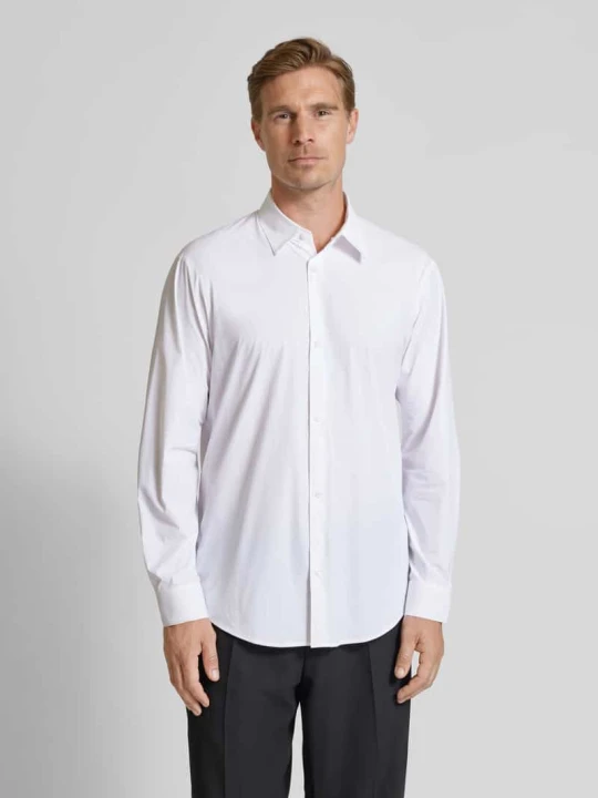Zdjęcie produktu Koszula casualowa regular fit z kołnierzykiem typu kent Armani Exchange Biały