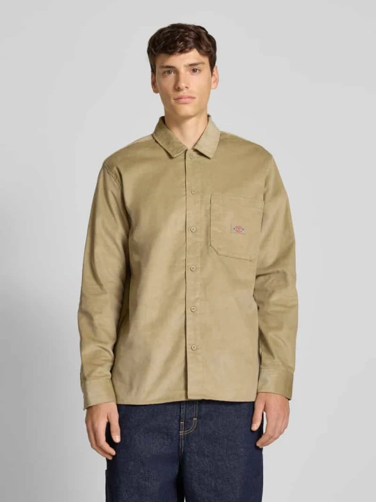 Zdjęcie produktu Koszula casualowa regular fit z kołnierzykiem typu kent Dickies Khaki
