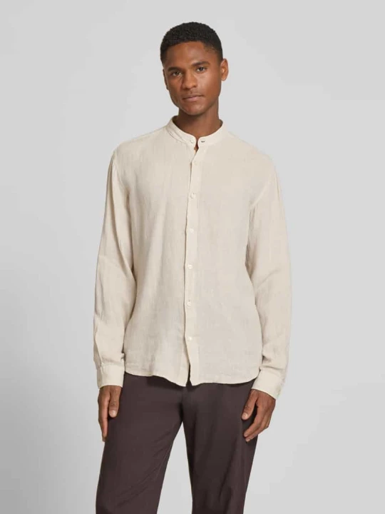 Zdjęcie produktu Koszula casualowa w kroju regular fit z czystego lnu model 'RACE_1_M' Boss Piaskowy