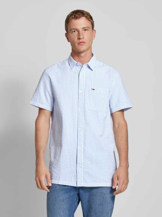 Zdjęcie produktu Koszula casualowa w paski Tommy Jeans Jasnoniebieski