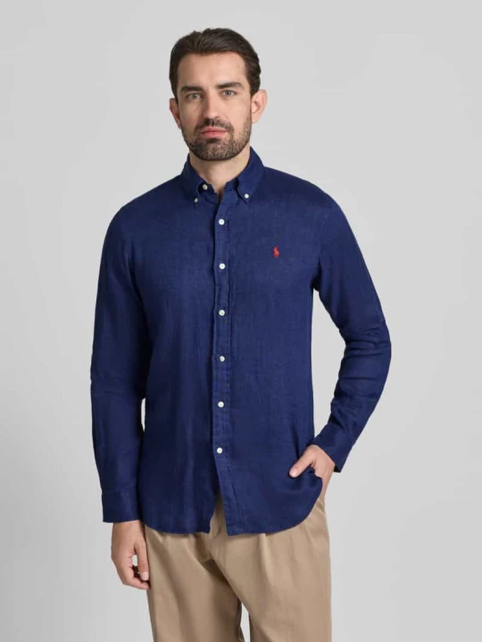 Zdjęcie produktu Koszula casualowa z czystego lnu Polo Ralph Lauren Granatowy