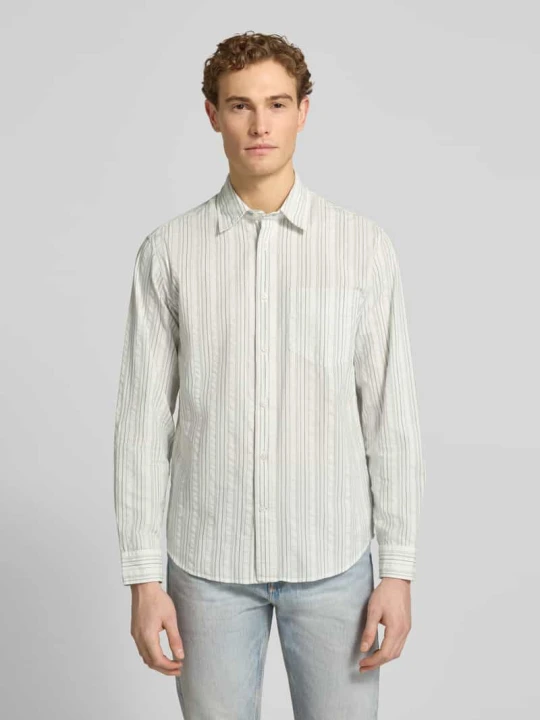 Zdjęcie produktu Koszula casualowa z czystej bawełny, krój regular fit, model 'FREDDIE' Selected Homme Złamany biały
