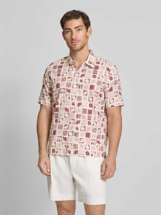 Zdjęcie produktu Koszula casualowa z czystej bawełny o kroju regular fit Marc O'Polo Bordowy